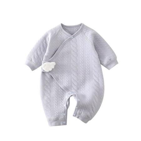 

Xinduolei Thick Baby Clothes Autumn Winter Spring Warm Baby Jumpsuit Pajamas Baby