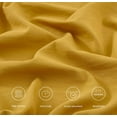thumbnail image 4 of Chezmoi Collection Extra Soft Bed Sheets Set, Double Brushed Microfiber 14-Inches Deep Pockets, 4-Piece Sheet Set, King, Mustard Yellow, 4 of 8