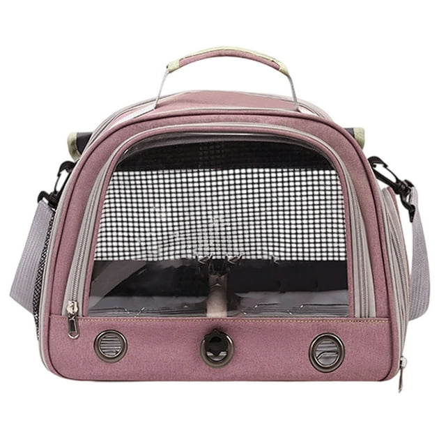 Hearth & Gear Multifunctional Small Animal Backpack And Pet Bag LLittle Rabbit Little Cat Little Dog Bird Backpack With Feeder Cups Tray Portable Breathable Bird For Small Birds Parrots Dog Sponge