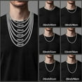 thumbnail image 5 of Italian Solid 925 Sterling Silver Chain Necklace for Men Women,5mm, 7mm Diamond Cut Cuban Link Chain, Sturdy & Shiny & Not Easy to Fade & Comfortable 18 20 22 24e & Comfortable 16 18 20 22 24 26 Inch, 5 of 5