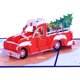 thumbnail image 2 of Tarjeta de felicitación de cuerpo Hitachi de Navidad, impresión creativa en Color, coche de Navidad, tarjeta de felicitación 3D, Orden de tarjeta emergente de bendición de vacaciones, 2 of 4