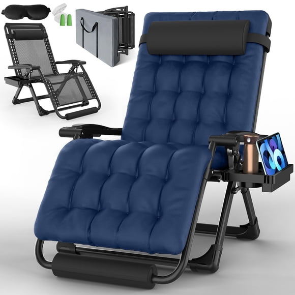 Silla Zero Gravity YOMIFUN de gran tamaño, XXL, 33 pulgadas con un máximo de 500 libras