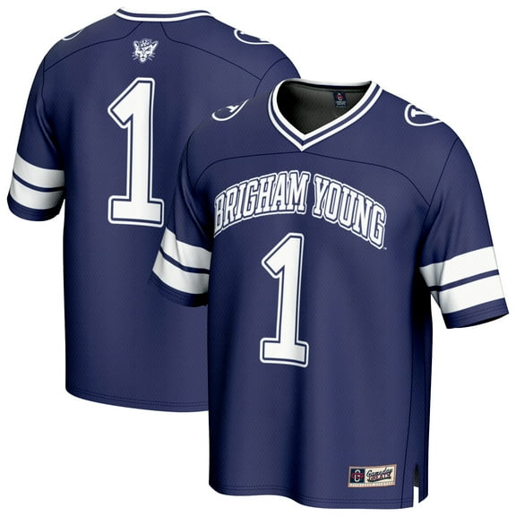 Unisex GameDay Greats #1 Navy BYU Cougars Collegiate Football Fashion Jersey