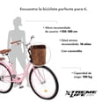 thumbnail image 3 of Bicicleta Urbana R26 Con Canasta Frenos De Pinza Marco De Acero Vintage Xtreme Life rosa, 3 of 7