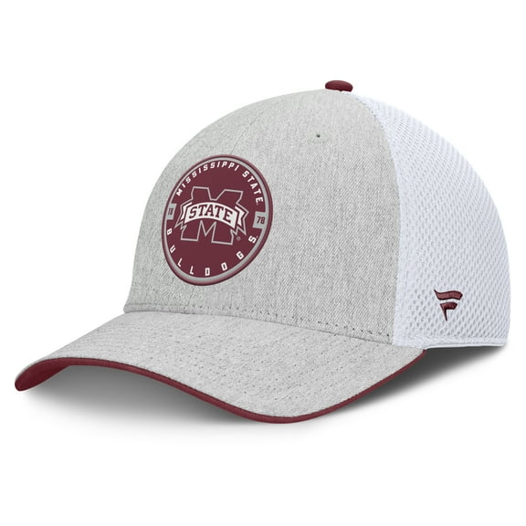 Men's Fanatics  Heather Gray Mississippi State Bulldogs Trigger Flex Hat