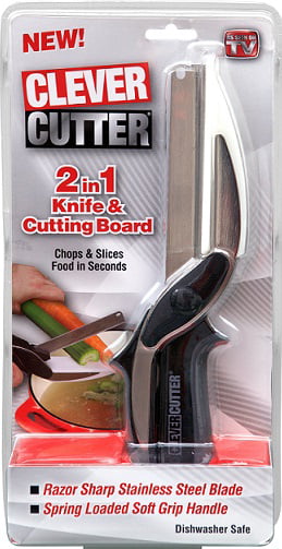 Clever Cutter 1 en 2-Couteau et planche à découper Ciseaux as seen on TV-FREE UK POST 