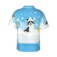 thumbnail image 3 of Haiem Collie in Bathtub Printed Hawaiian Shirt for Men - Men’s Casual Beach Summer Shirts - Stretch Fabric with Modern Fit-Small, 3 of 9