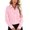 Pink, variant on Tqcoqu Women's Pearl Buckle Collared Long Sleeve Shirt, Button Down Elegant Blouse, Formal Work Tops for Office Daily Wear,Black Women's S-XXL