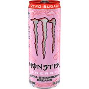Monster Ultra Strawberry Dreams, Sugar Free Energy Drink, 12 fl oz