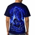 thumbnail image 5 of LAOLIUSN Men's Praying Hands Christian T Shirt, Keep the Faith Religious Graphic Short Sleeve Crewneck Tee, S-4XL, 5 of 7