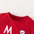 thumbnail image 7 of Siilsaa School Girl Outfit Girls 2 Piece Summer Outfits Flutter Sleeve T-Shirt Pant Toddler Kids Clothes Set Red,3Y, 7 of 7