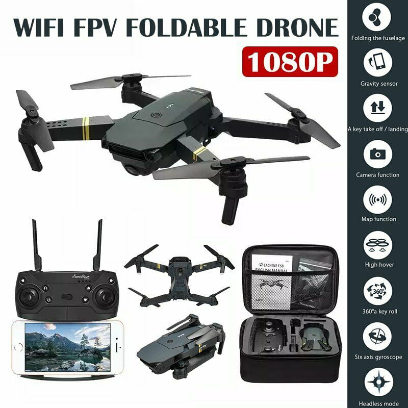Drone X Pro Foldable Quadcopter WIFI FPV 1080p Wide-Angle HD Camera 3 Batteries 