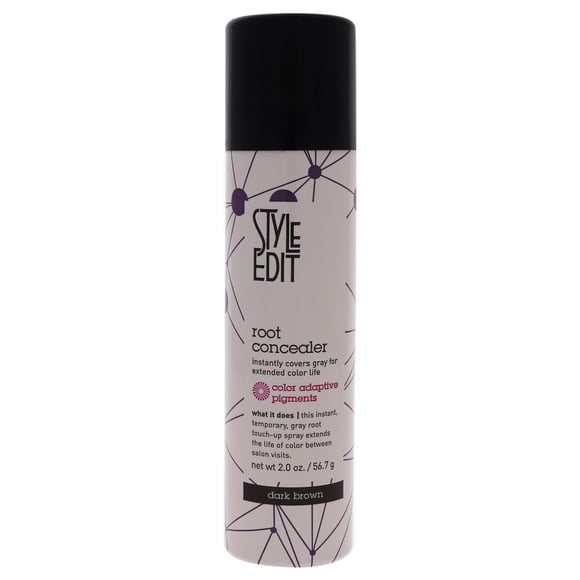Spray de Retoque Corrector de Raíces Style Edit Color de pelo Marrón Oscuro 2 oz