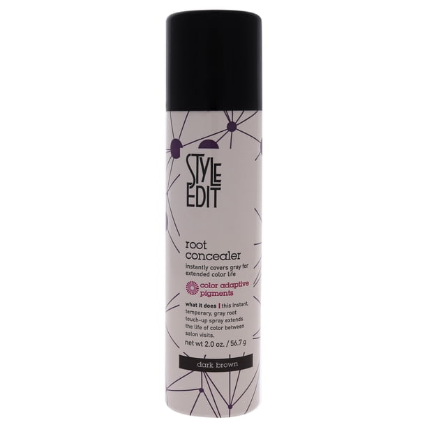 Spray de Retoque Corrector de Raíces Style Edit Color de pelo Marrón Oscuro 2 oz