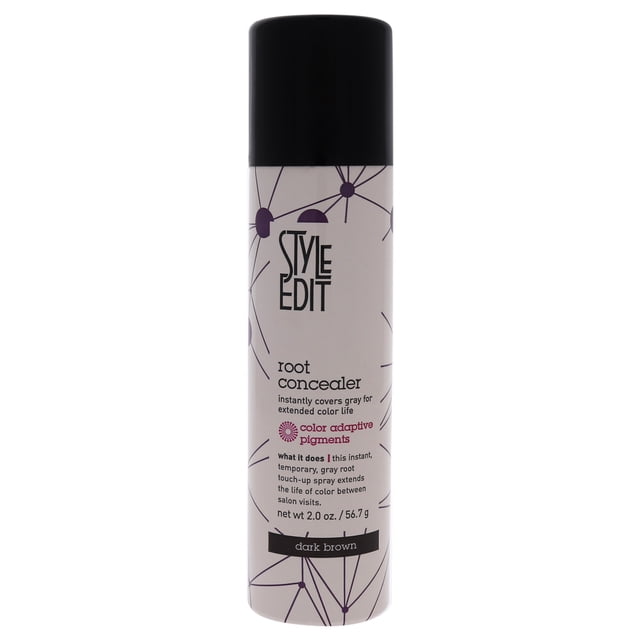Spray de Retoque Corrector de Raíces Style Edit Color de pelo Marrón Oscuro 2 oz