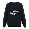 thumbnail image 2 of JEUXUS Cool Retro Vintage Muscle Sports Car Outline Pullover, 2 of 4