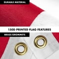 thumbnail image 4 of G128 Combo Pack: 6 Feet Tangle Free Spinning Flagpole (Black) Denmark Danish Flag 3x5 ft Printed 150D Brass Grommets (Flag Included) Aluminum Flag Pole, 4 of 9