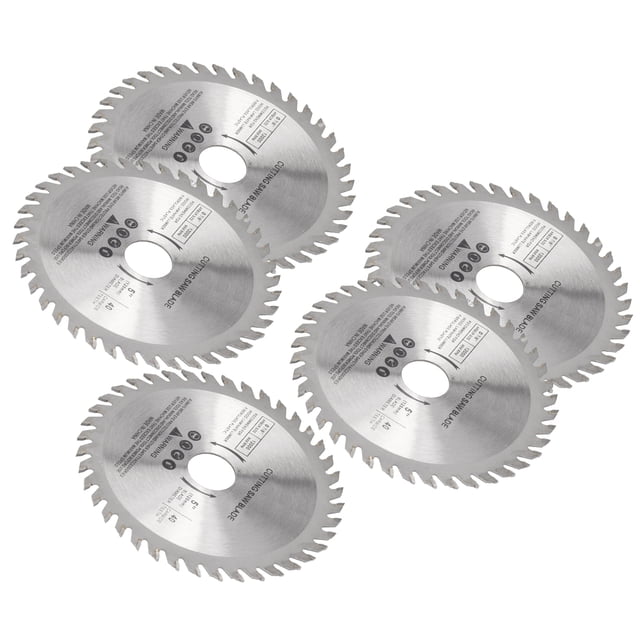 Woodworking Cutting Disc 5Pcs 4.9in Circular Blade 40Tooth Cutting Disc Carbide Tipped Woodworking Cutter Saw Wed 40 Teeth