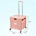 thumbnail image 3 of Caja con ruedas para carrito, caja de almacenamiento para carrito, caja de almacenamiento para carrito ajustable, carrito de compras elaborado por expertos, 3 of 10