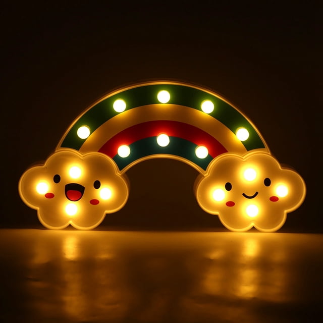 Night Light, Soft Light Night Light Rainbow Shape LED Night Light, For Gift Bar Restaurant KTV Cafe Family Decoration Bedroom