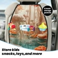 thumbnail image 5 of Fuzoiu Fantasy Underwater Jellyfish Print 2 Pack Kick Mat Back Seat Protector With 3 Storage Pockets, Universal Car Seat Back Organizer For Kids Pets, Waterproof Backseat Protector For Most Car, 5 of 8