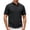 Black, variant on hoksml Men's Short Sleeve Collared T-Shirt, Vertical Seam Relaxed Fit Soft Top with Stand Mandarin Collar for Business Golf Daily Outdoor Casual Wear