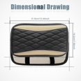 thumbnail image 2 of LAICAIW Car Center Console Cover, Universal Leather Waterproof Armrest Seat Box Cover Protector, Comfortable Car Decor Accessories Fit for Most Cars, Vehicles, SUVs-khaki, 2 of 7
