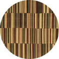 thumbnail image 1 of Ahgly Company Indoor Round Southwestern Brown Country Area Rugs, 3' Round, 1 of 4