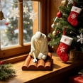 thumbnail image 4 of Diceymbol Halloween Ghost Figurine Sitting on Wood Logs Mini Tabletop Decoration for Shelf Mantel Party Decor 4 Inch, 4 of 7