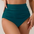 thumbnail image 2 of Seductiva Womens Underwear Cotton Hipster Panties Bikini Bottoms Women's High Waist Swimming Shorts Lightweight Bikini Bottoms Retro Ruched Comfortable Soft Bikini Bottom Swimsuits Soft Briefs 1PC, 2 of 5