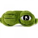 thumbnail image 1 of Lindo antifaz de conejo para dormir, de felpa, con los ojos vendados, antifaz para dormir, súper suave, divertido, para niños, niñas y adultos (rana verde) JM, 1 of 5