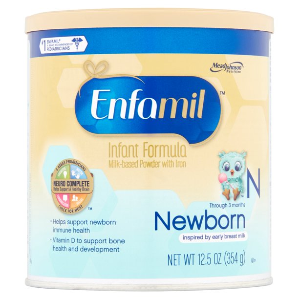 Enfamil Newborn Infant Formula MilkBased Powder with Iron, 12.5 oz, 6