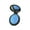 Blue, variant on Luckymimi Portable Folding Travel Makeup Soft Scalp Massager Comb Hair Brush with Mirror Blue