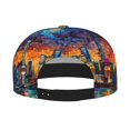 thumbnail image 2 of Susaid Neon Shanghai Cityscape Night Print Baseball Cap Hip Hop Style Flat Visor Adjustable Outdoor Cap Unisex Adjustable Breathable, 2 of 7