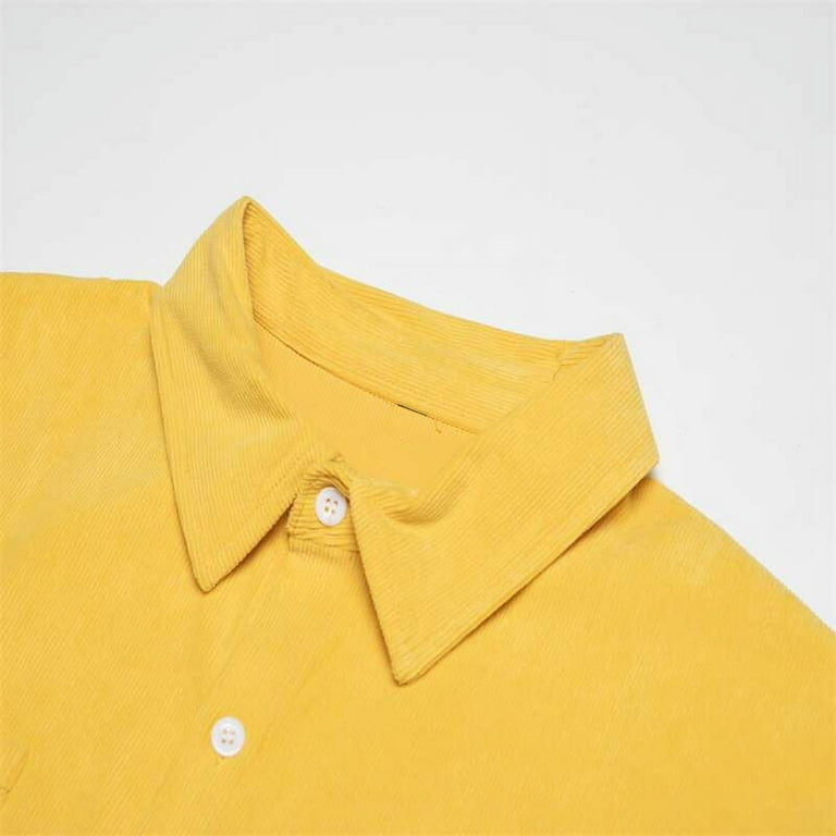 SB Corduroy Shirt in Mustard Yellow – Saint Bones