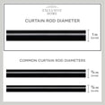 thumbnail image 5 of Exclusive Home Clancy 1" Curtain Rod and Finial Set, Adjustable 35"-66", Black, 5 of 8
