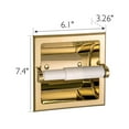 thumbnail image 5 of Design House Millbridge Metal Recessed Toilet Paper Holder in Polished Brass, 5 of 11