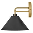 thumbnail image 2 of 84430LCB-BK Lark Milo - 5W 1 LED Small Wall Sconce-9.25 Inches Tall and 9 Inches Wide-Lacquered Brass/Black Finish, 2 of 10