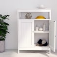 thumbnail image 4 of CLEARANCE! Bathroom standing storage with double shutter doors cabinet-White, 4 of 6