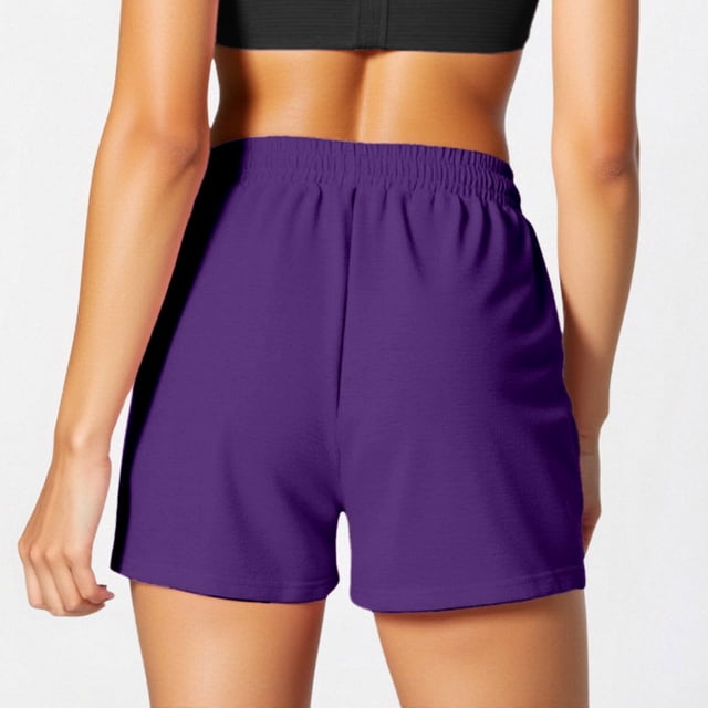 MKLEKYY Pantalones Cortos Para Mujer, Informales, De Verano, Con Cordón, Cómodos, Elásticos, De Cintura Alta, Para Correr Y Con Bolsillos