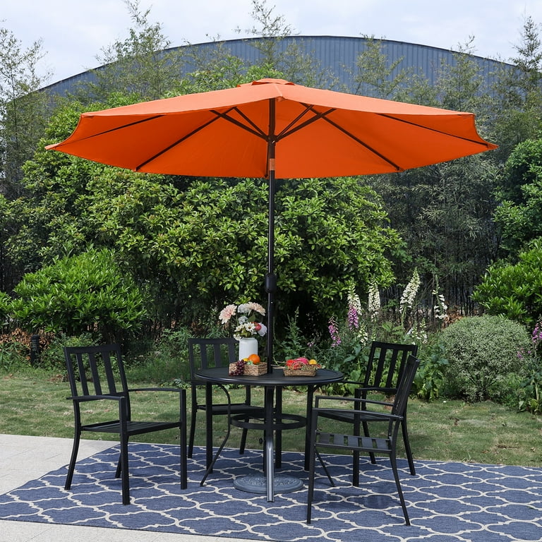 Summit Living 10ft Patio Umbrella with 8 Sturdy Ribs Outdoor Summit Living 10ft Patio Umbrella with 8 Sturdy Ribs Outdoor