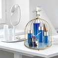thumbnail image 3 of facefd Bird Cage Cosmetic Storage Rack Dresser Makeup Organizer Shelf 1 Tier White, 3 of 5