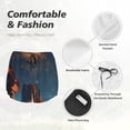 thumbnail image 6 of Lsque Cowboy Boots Under Starry Sky Printed Women's Running Shorts with Liner Pockets,Elastic Quick Dry Workout Athletic Gym Yoga Shorts,Womens High Waist Shorts-X-Large, 6 of 9