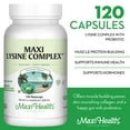 thumbnail image 4 of Maxi Health Lysine Complex with Probiotics – L-Lysine 1000 mg for Immune Health & Protein Support – 120 Capsules, 4 of 8