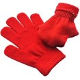 thumbnail image 3 of Gants d'Écriture Tricotés Chauds d'Hiver pour Garçons et Filles, 5-10 Ans, Rouge, 3 of 6
