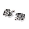 thumbnail image 3 of 20pc Alloy Pendants Cadmium Free & Lead Free Heart Antique Silver 18x15x2mm Hole: 2x4mm, 3 of 3