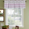 thumbnail image 3 of 2 Pack Valances for Window, Farm Fruits Short Curtains for Kitchen Bedroom Living Room, Watermelon Lemons Peach Pink Grey Striped Rod Pocket Small Window Treatment Valance Drapes 42 x 18 Inch, 3 of 8