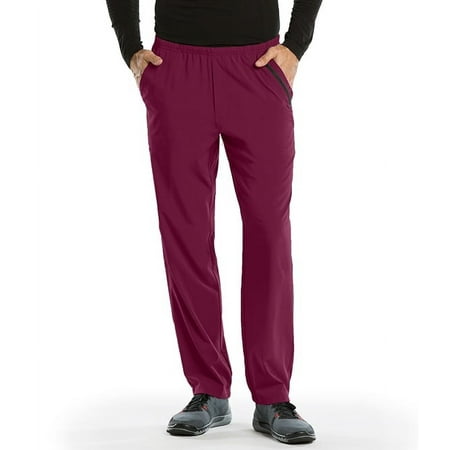 Barco One Men's 0217 Cargo Performance Scrub Pant-Wine-2X-Large