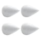 thumbnail image 1 of Ounissouiy 4 ganchos de decoración de pared modernos, resistentes y elegantes, para bolsos, sombreros y ropa, fácil instalación Decoración del hogar blanco l, 1 of 6