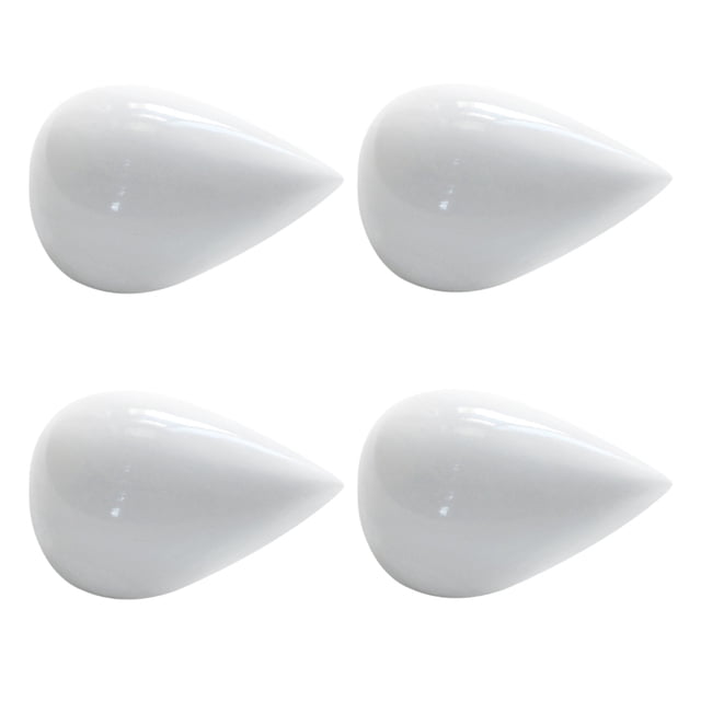 Cateissary 4 Uds. Ganchos de gota de agua modernos de resina, perchero creativo montado en la pared, ganchos de gota de agua creativos Decoración del hogar blanco l